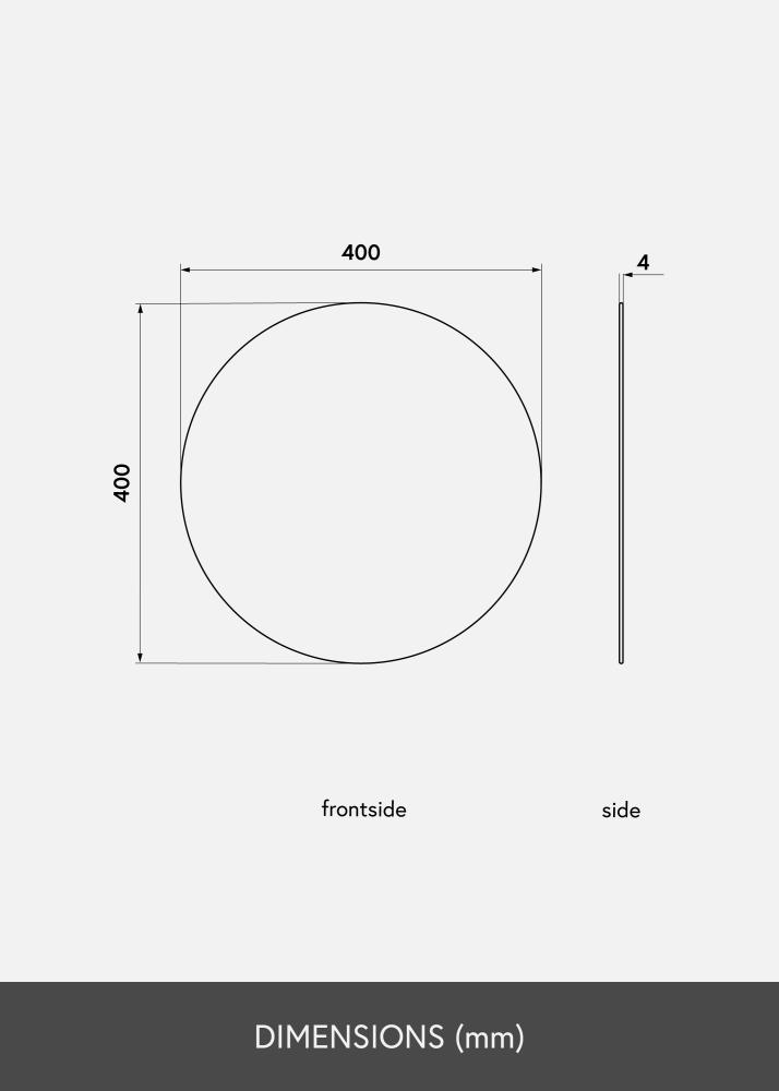 KAILA Κυκλικός Καθρέφτης 40 cm Ø