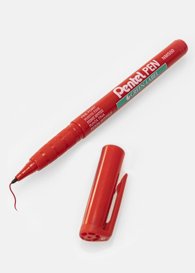 Pentel NMS50-B - Κόκκινος Στυλό άλμπουμ - 1 mm