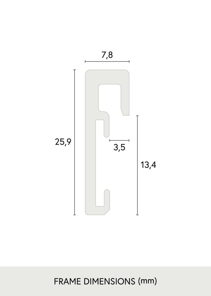 Πλαίσιο Nielsen Premium Αντιανακλαστικό Λαμπερό Μαύρο 50x70 cm