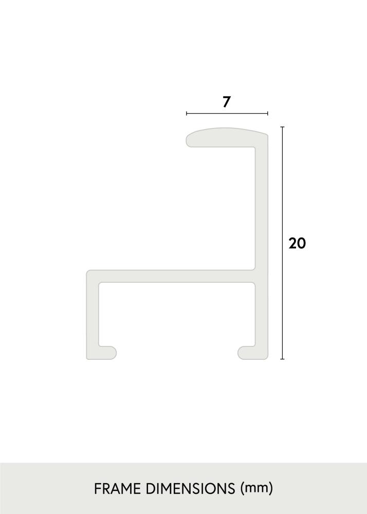 Καθρέφτης Ελάχιστος White 45x130 cm