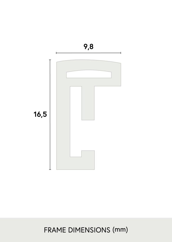 Πλαίσιο New Lifestyle Μαύρος 50x70 cm - Πασπαρτού Μαύρος 42x59,4 cm (A2)