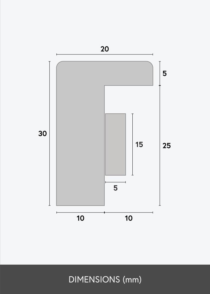 BGA Πλαίσιο κουτιού Ακρυλικό γυαλί Μαύρος 70x70 cm