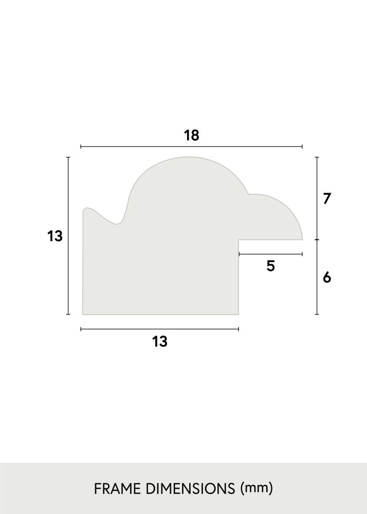 Πλαίσιο Line Μαύρος 10x15 cm