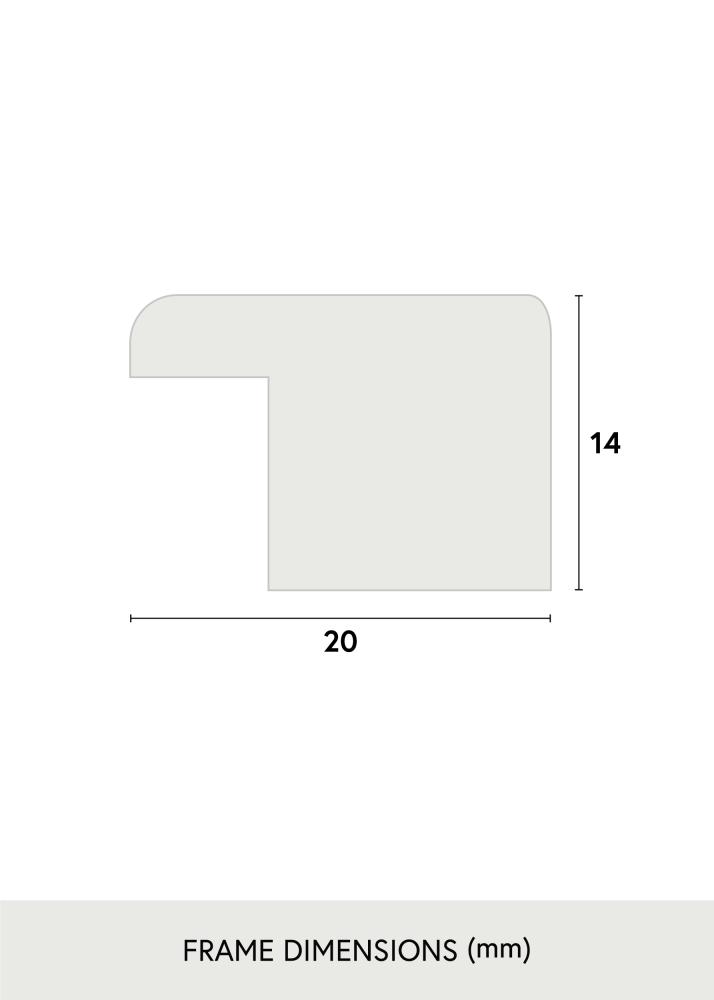 Πλαίσιο Κομψός Ακρυλικό γυαλί Καρυδιά 70x90 cm