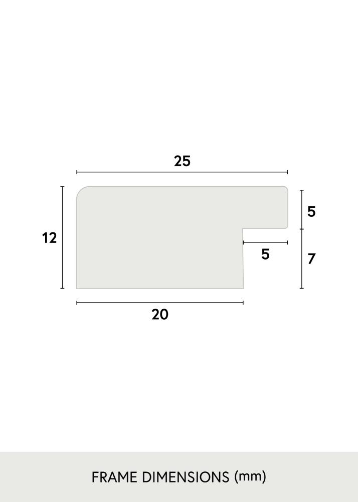 Πλαίσιο Trendline Ακρυλικό γυαλί Λευκό 56x71 cm