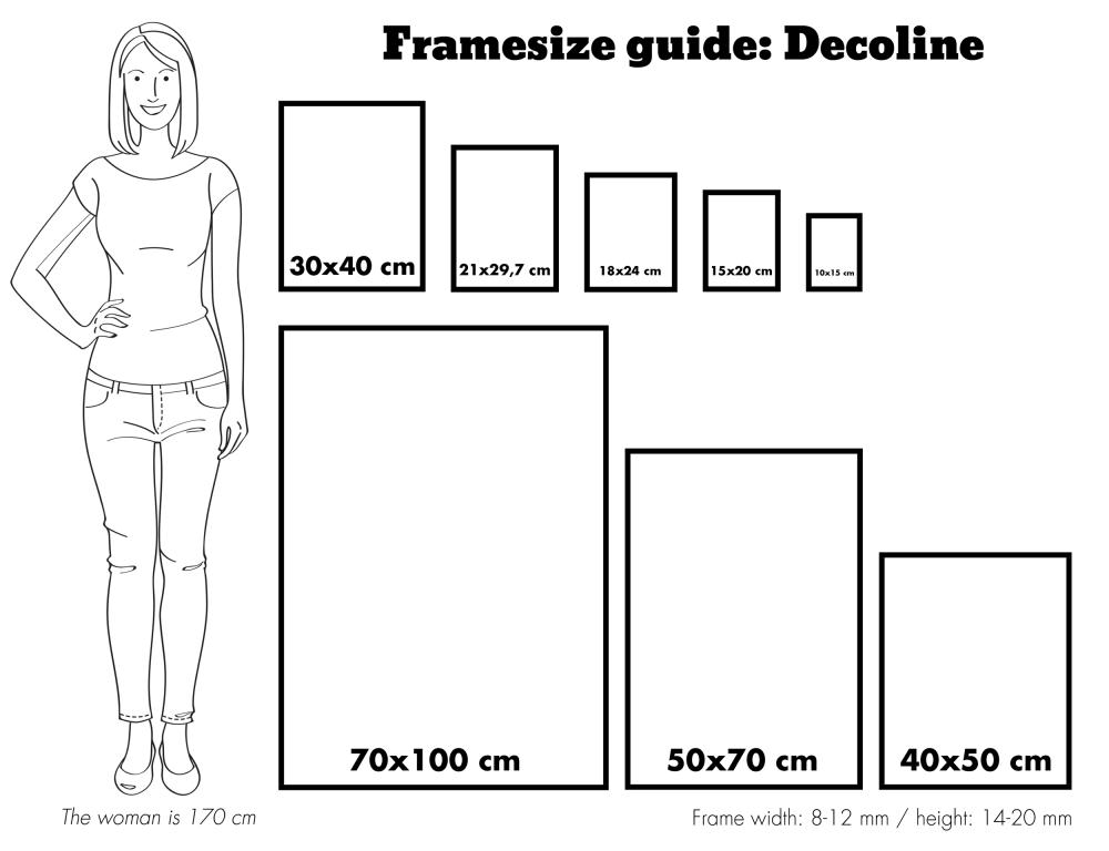 Πλαίσιο Decoline Ασημί 30x91 cm