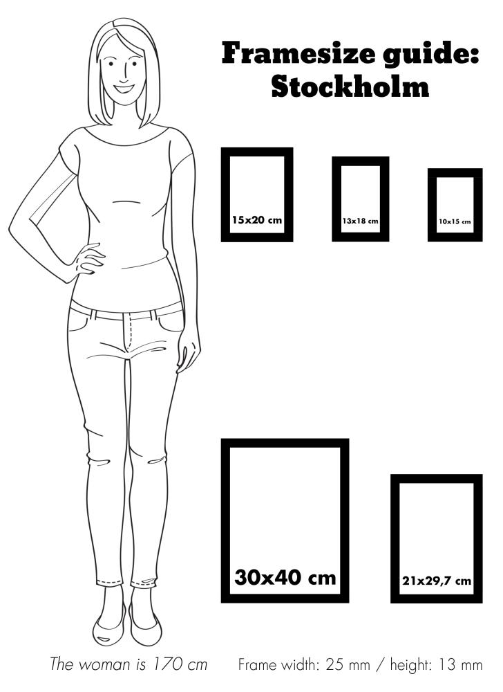 Πλαίσιο Stockholm Λευκό 10x15 cm