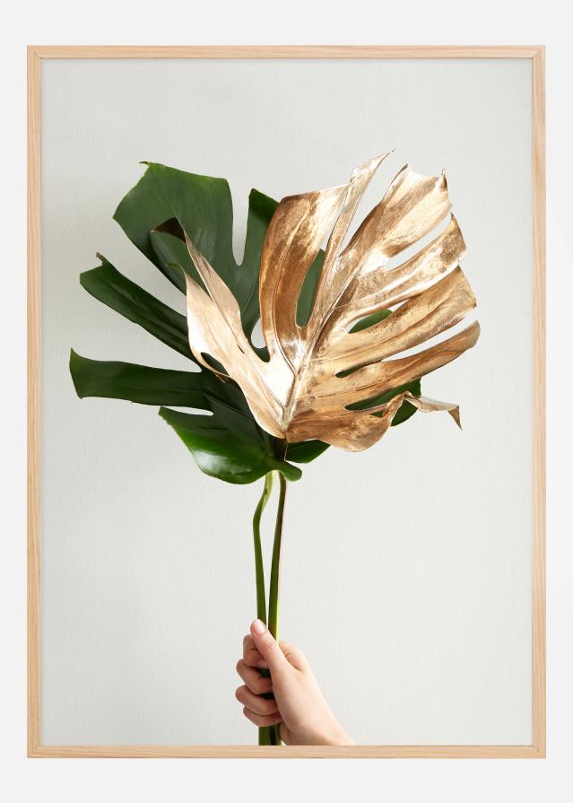 Golden monstera Αφίσα