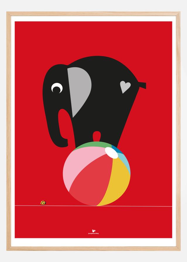 Elephant - Red Αφίσα