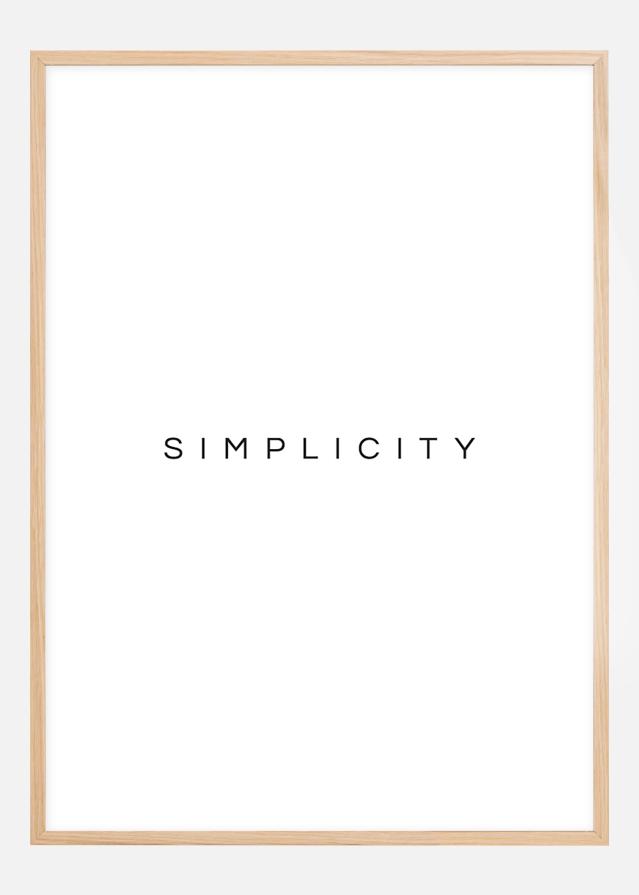 Simplicity Αφίσα