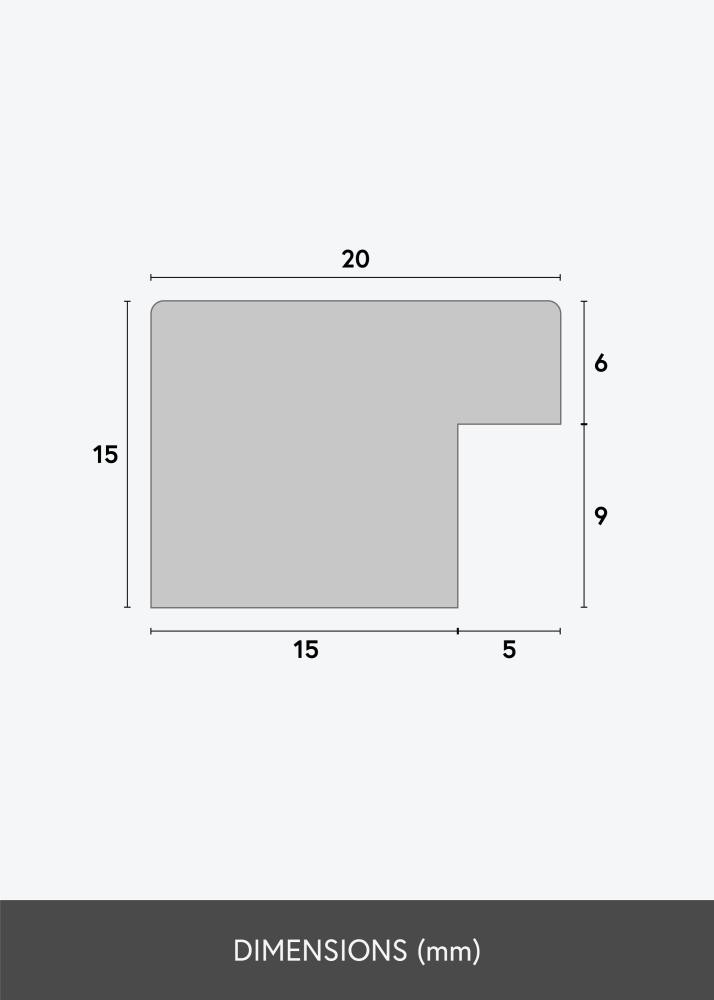 Πλαίσιο Deco Ακρυλικό γυαλί Λευκό 30x40 cm