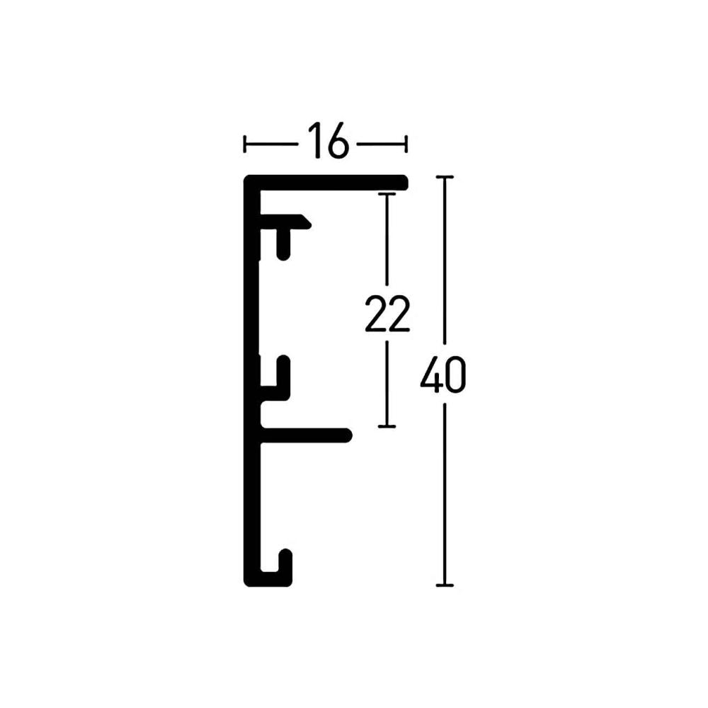 Πλαίσιο Nielsen Frame Box II Ασημί 60x80 cm