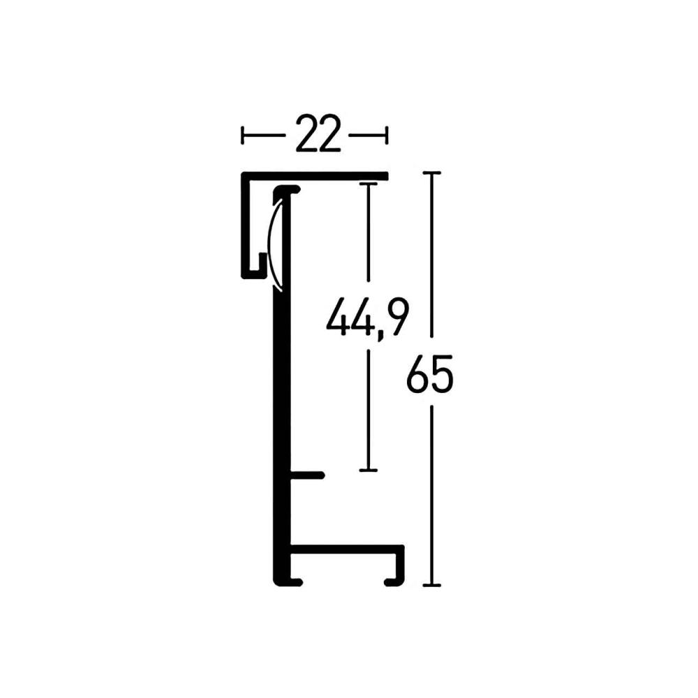 Πλαίσιο Nielsen Frame Box EL Μαύρος 70x90 cm