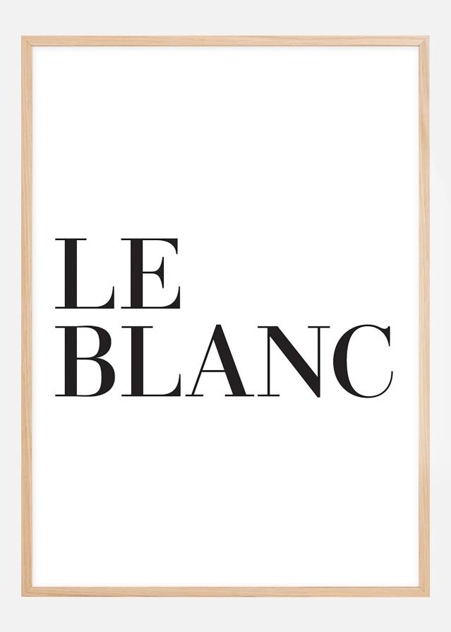 Le blanc Αφίσα