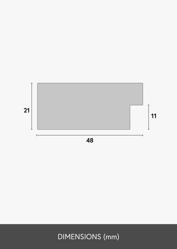 Πλαίσιο Härjedalen Ακρυλικό γυαλί Λευκό 80x120 cm