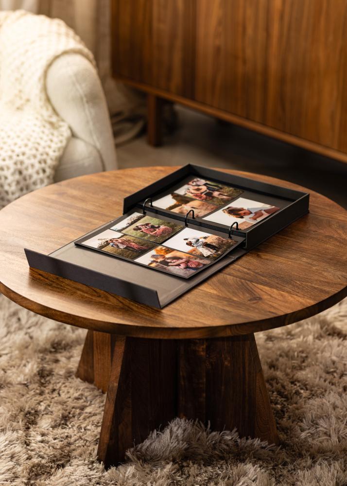 KAILA MOMENTS Black - Coffee Table Photo Album (60 Μαύρες Σελίδες / 30 φύλλα)