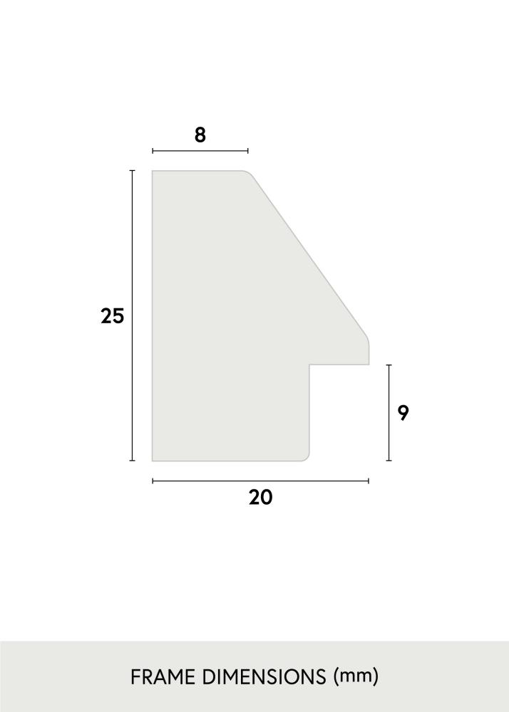 Πλαίσιο Globe Ακρυλικό γυαλί Μαύρος 70x100 cm