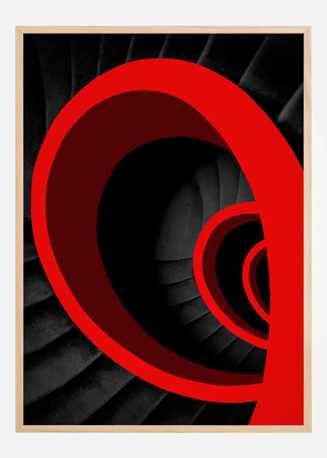 A red spiral Αφίσα