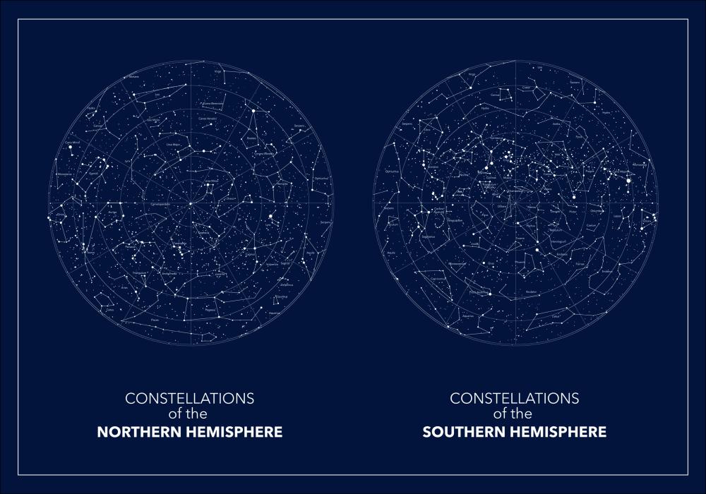 Hemispheres Dark Αφίσα