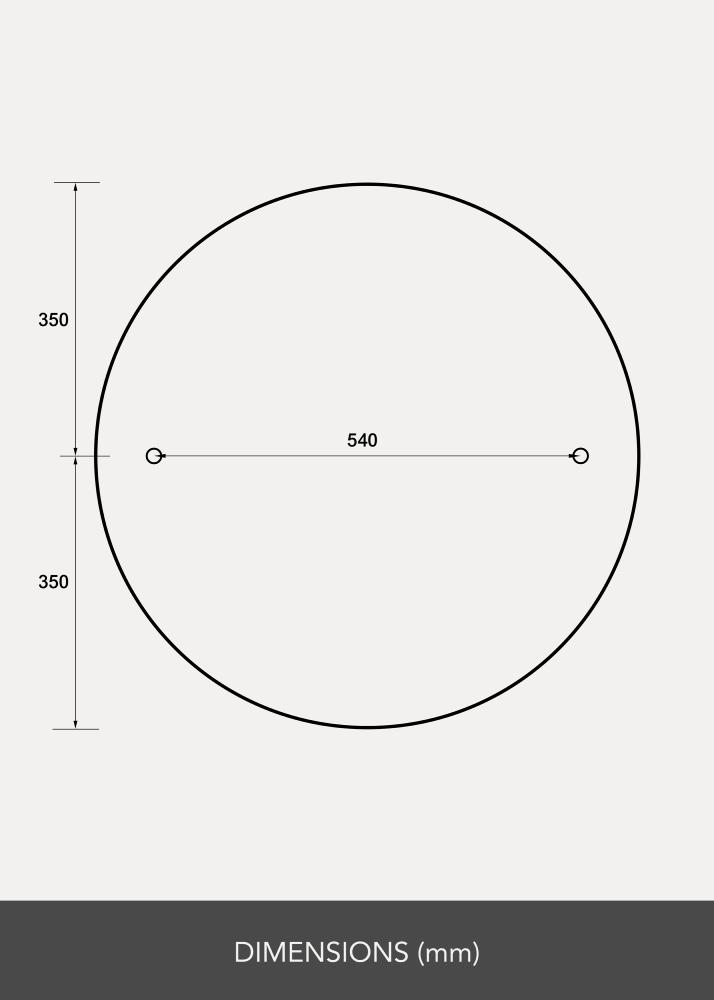 Καθρέφτης Clarity 70 cm Ø