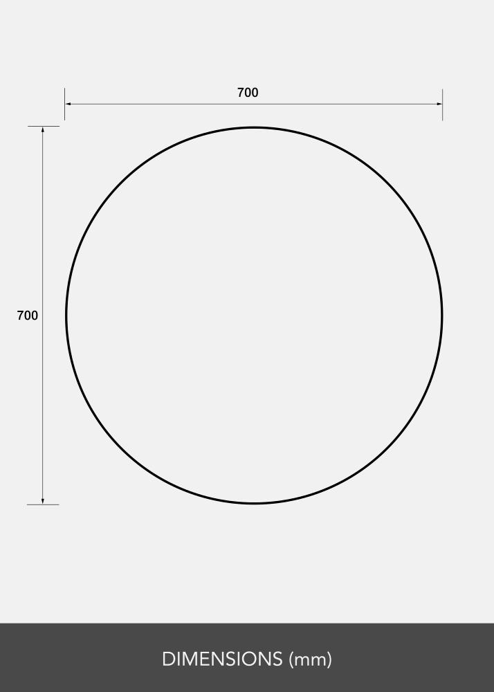 Καθρέφτης Clarity 70 cm Ø