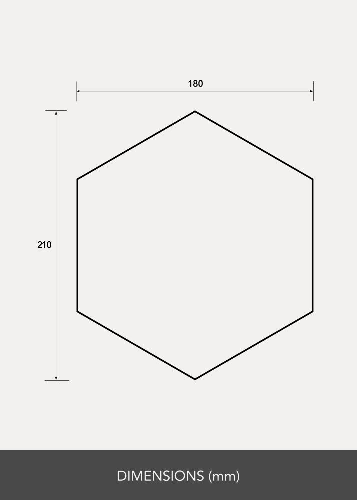 Καθρέφτης Σετ Hexagon 18x21 cm - 5 τεμάχιο