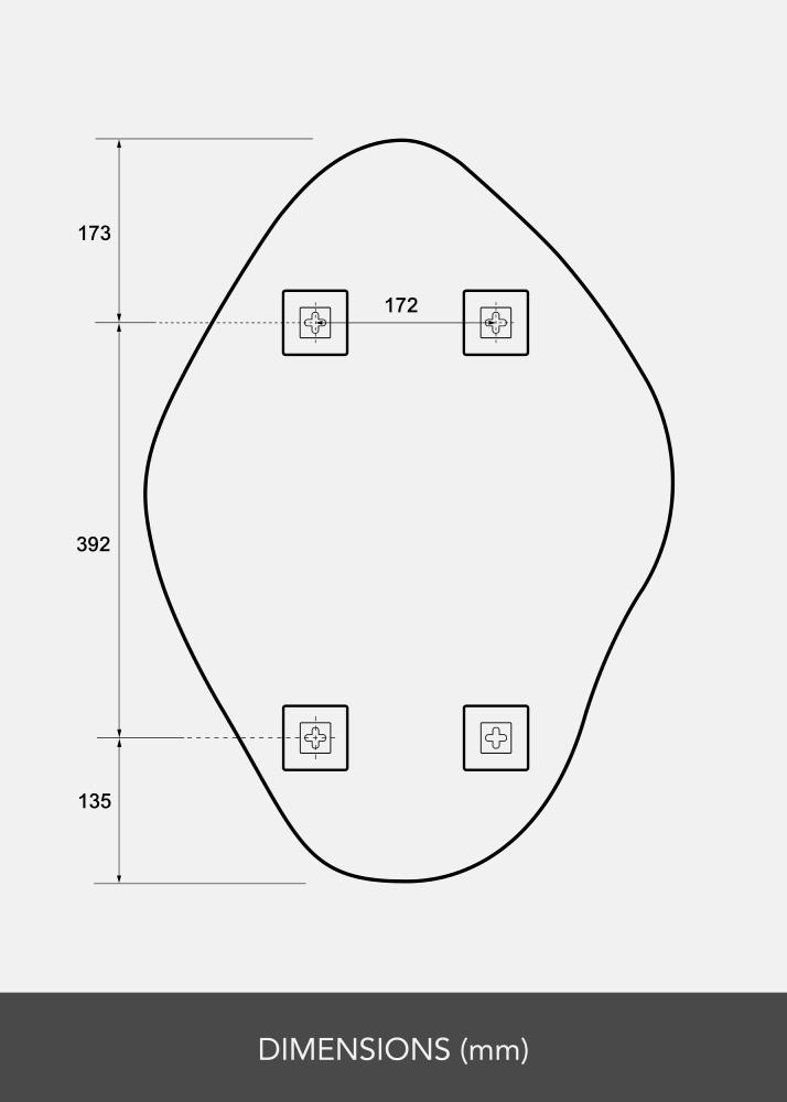 Καθρέφτης Biface 50x70 cm