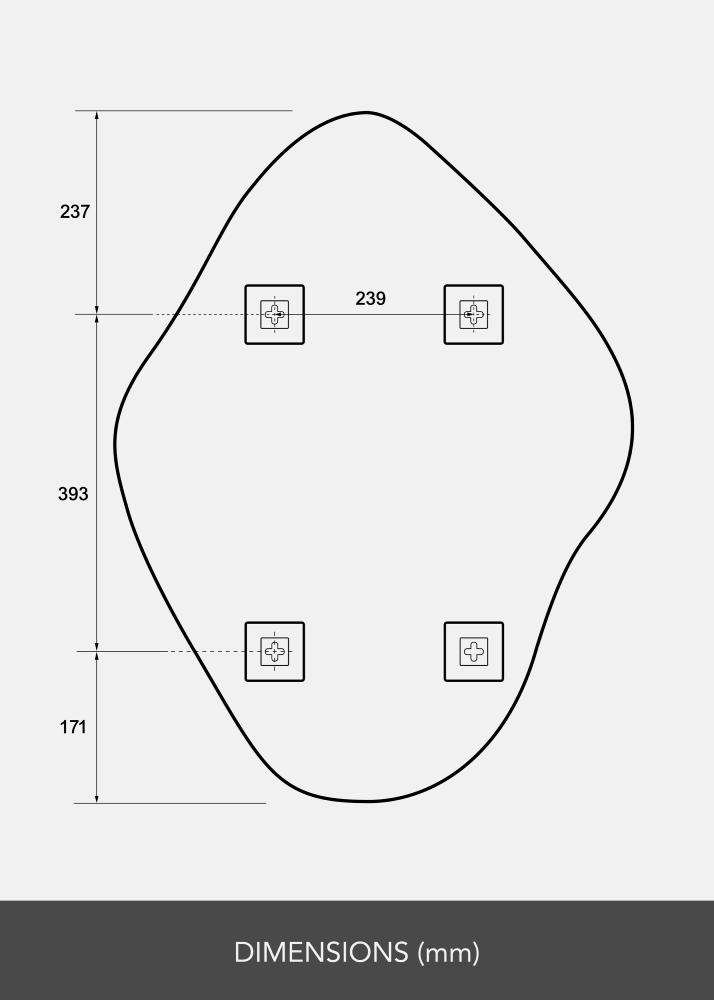 Καθρέφτης Biface 60x80 cm