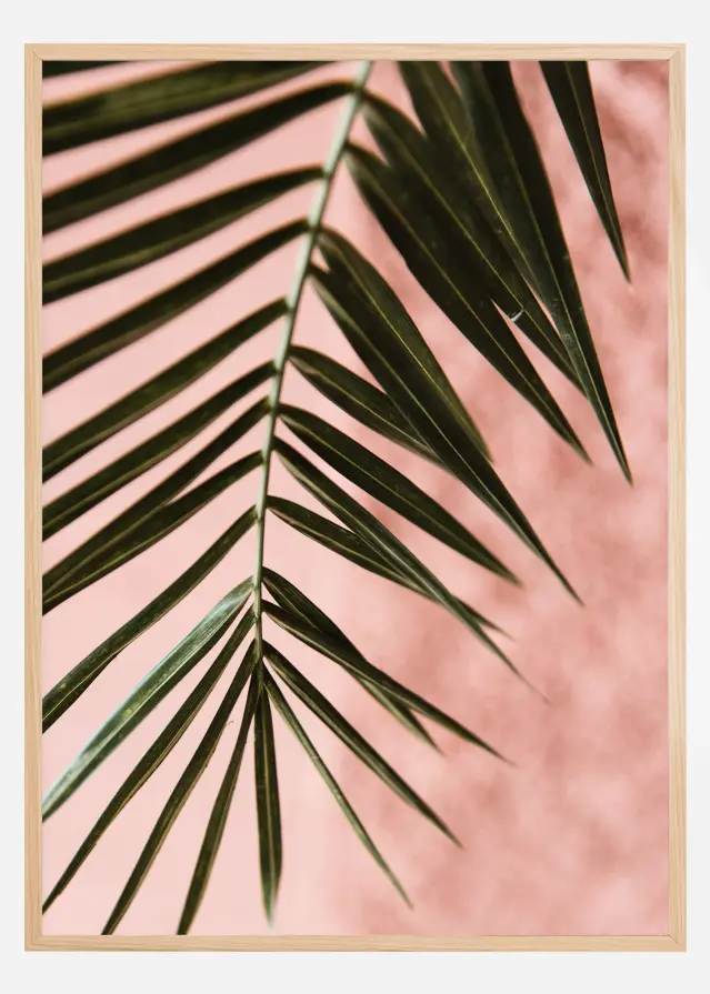 Pink pastell palm Αφίσα