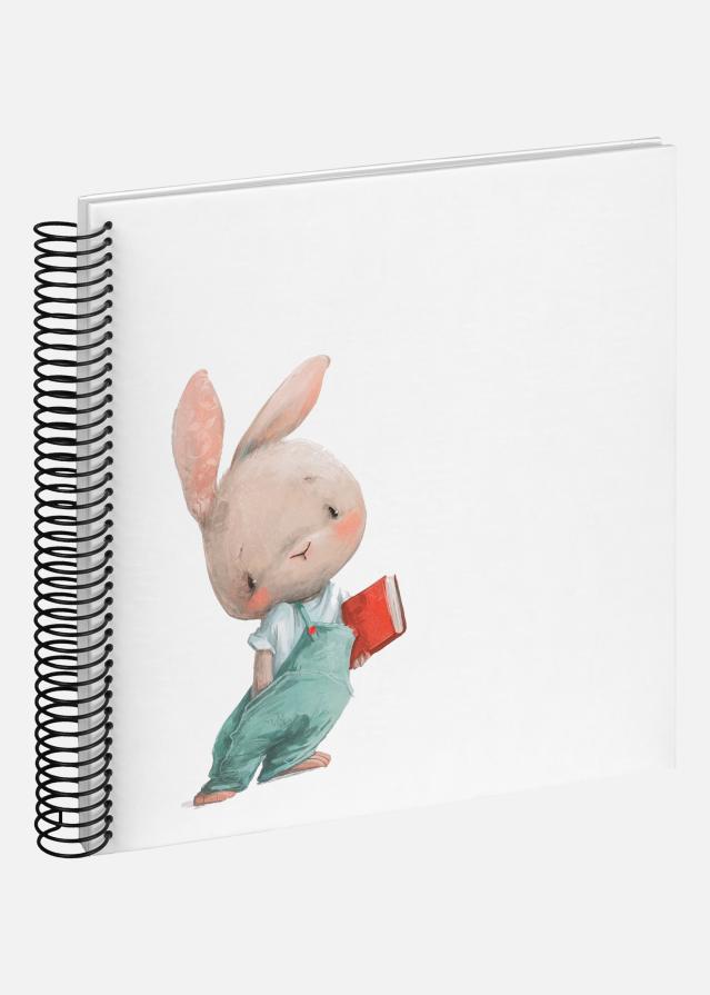 Bunny Nosey Σπιράλ άλμπουμ Λευκό - 24x24 cm (40 Λευκά Σελίδες / 20 φύλλα)