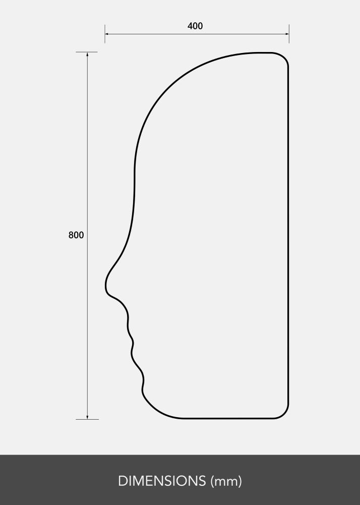 Καθρέφτης Face 40x80 cm