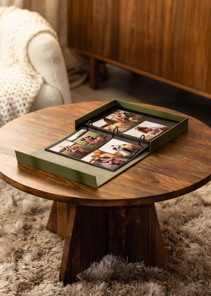 KAILA XOXO Olive - Coffee Table Photo Album (60 Μαύρες Σελίδες / 30 φύλλα)