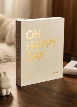 KAILA OH HAPPY DAY Creme - Coffee Table Photo Album (60 Μαύρες σελίδες)