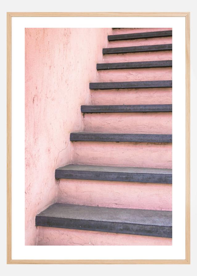 Pink stairs Αφίσα