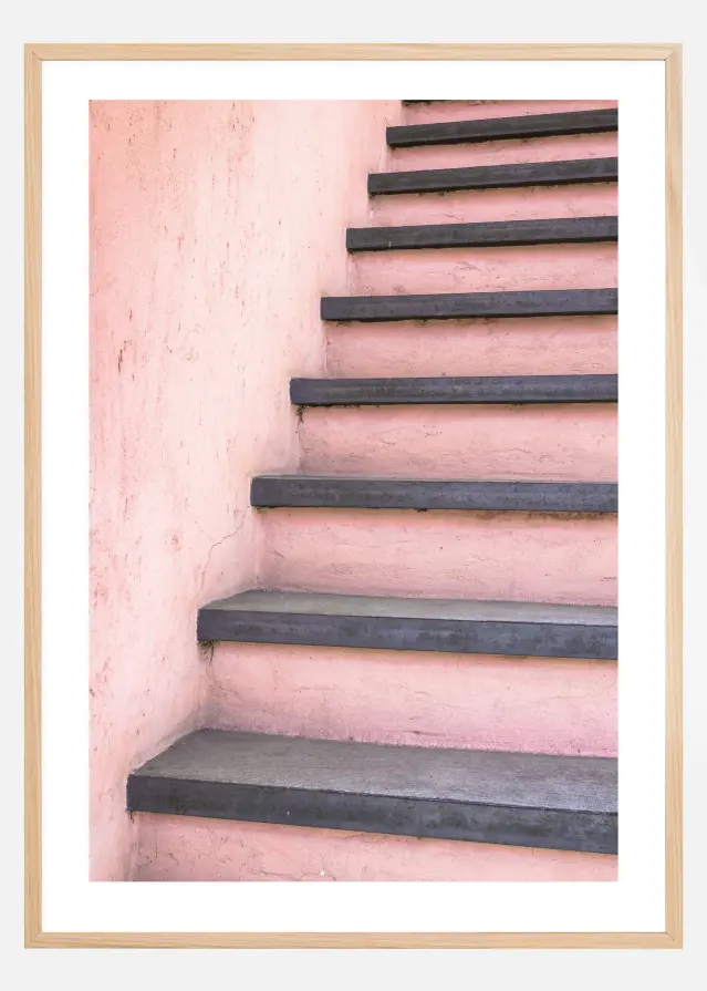 Pink stairs Αφίσα