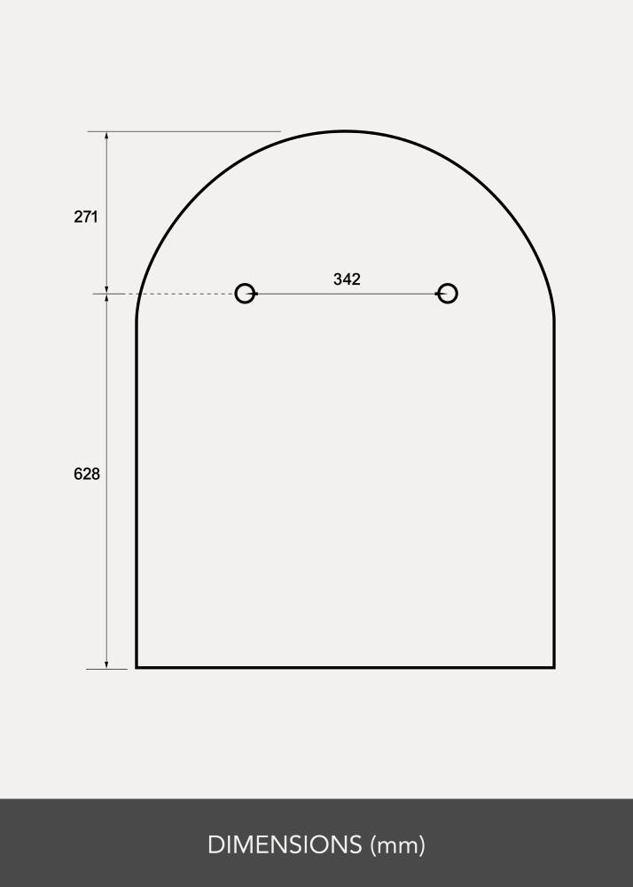 Καθρέφτης Domed LED 70x90 cm