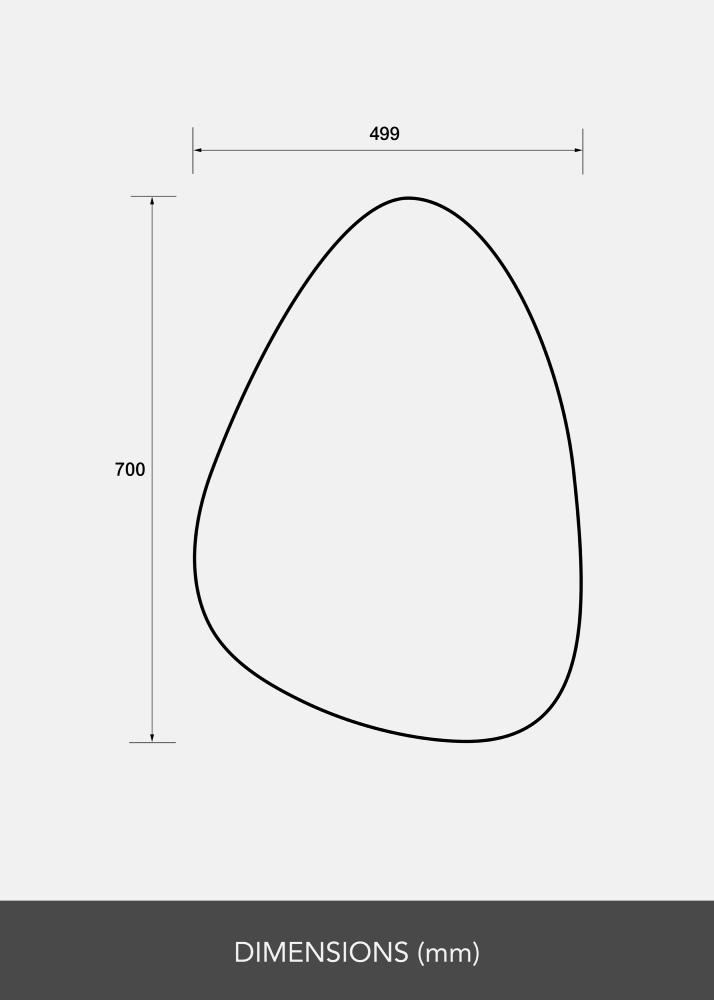 Καθρέφτης Egg 50x70 cm