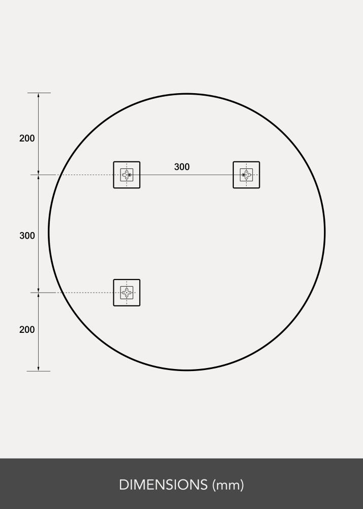 Κυκλικός Καθρέφτης 70 cm Ø