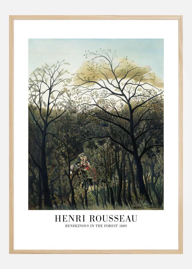 Henri Rousseau - Rendezvous In The Forest Αφίσα