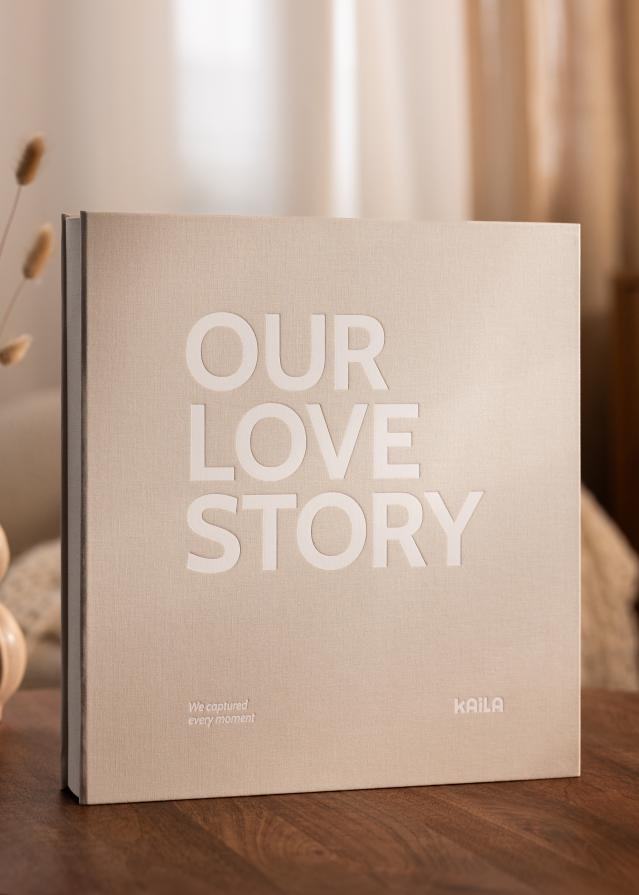 KAILA Album Fotografιών OUR LOVE STORY Creme - 600 Φωτογραφίες σε 10x15 cm