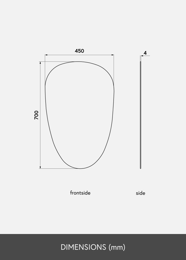 KAILA Καθρέφτης Shape II 45x70 cm
