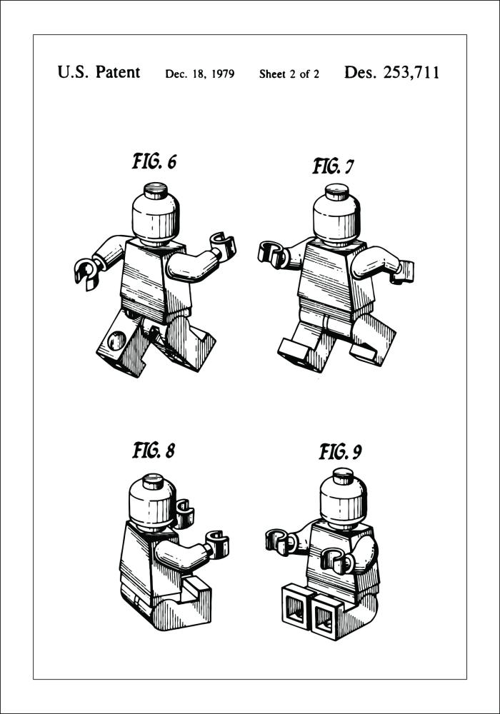 Σχέδιο διπλώματος ευρεσιτεχνίας - Lego II Αφίσα