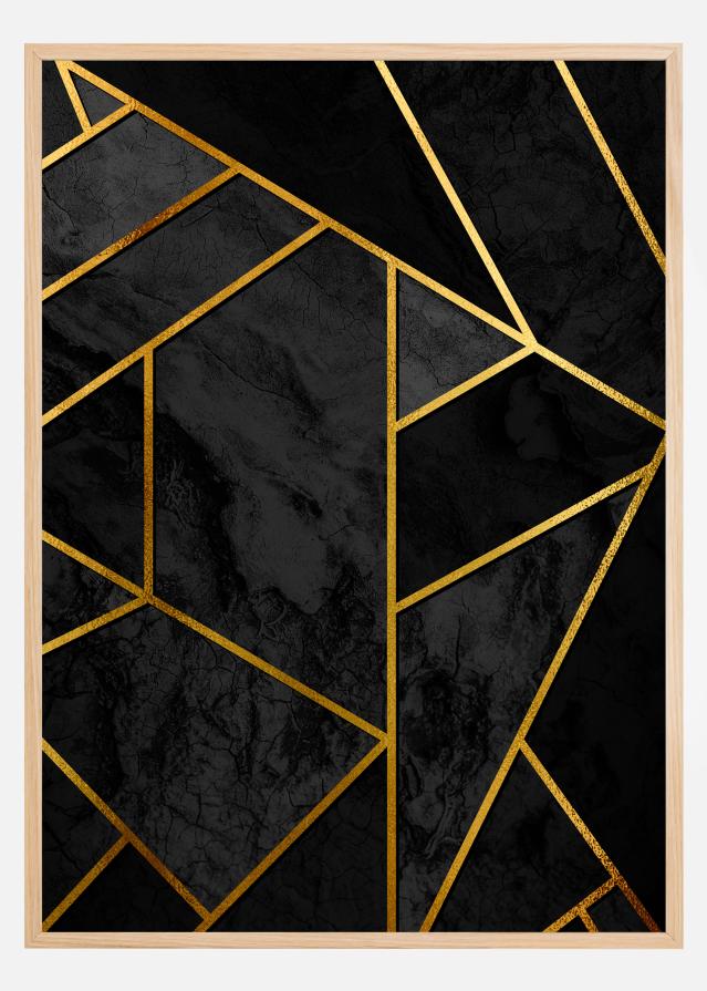 Gold & Black Marble Αφίσα